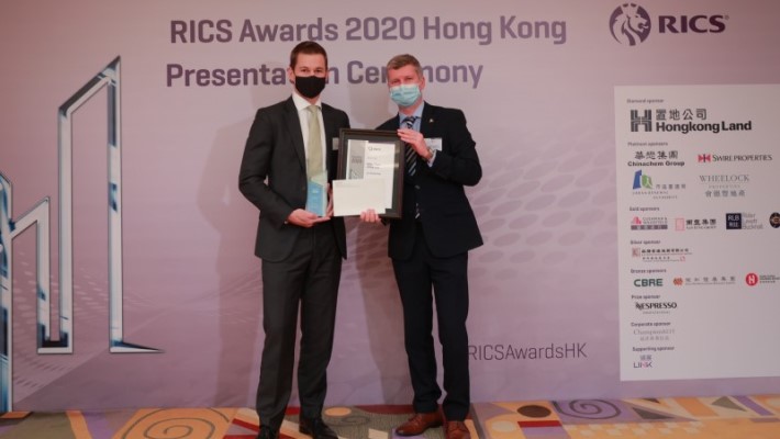 仲量聯行勇奪2020年RICS「商廈代理團隊獎」香港年度大奬
