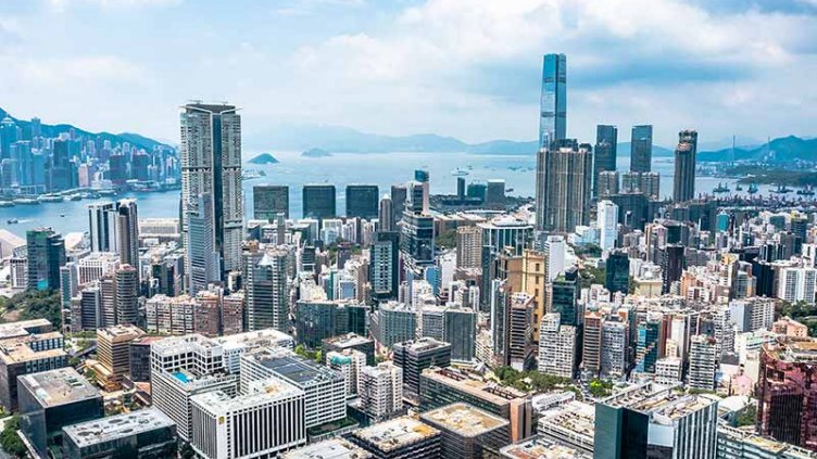 Aerial view of a City