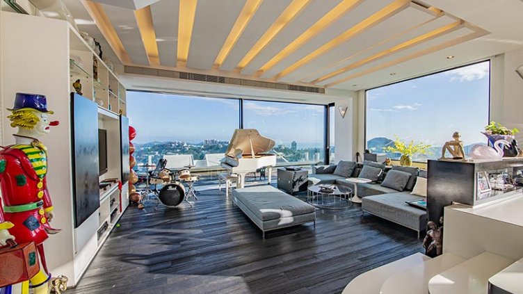 A beautiful living area at rooftop