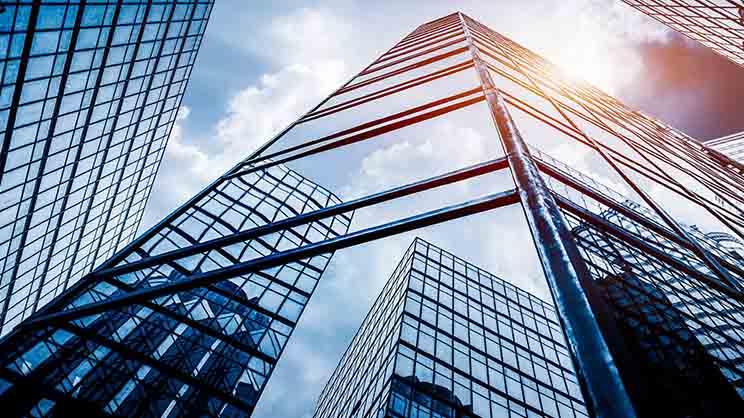 glass buildings