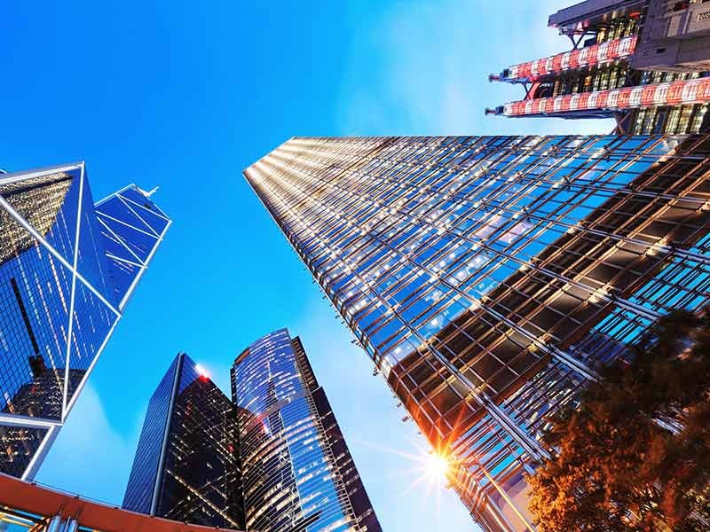 buildings with sky background