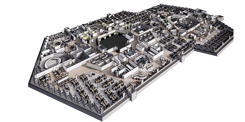 Workspace 3D Model Layout