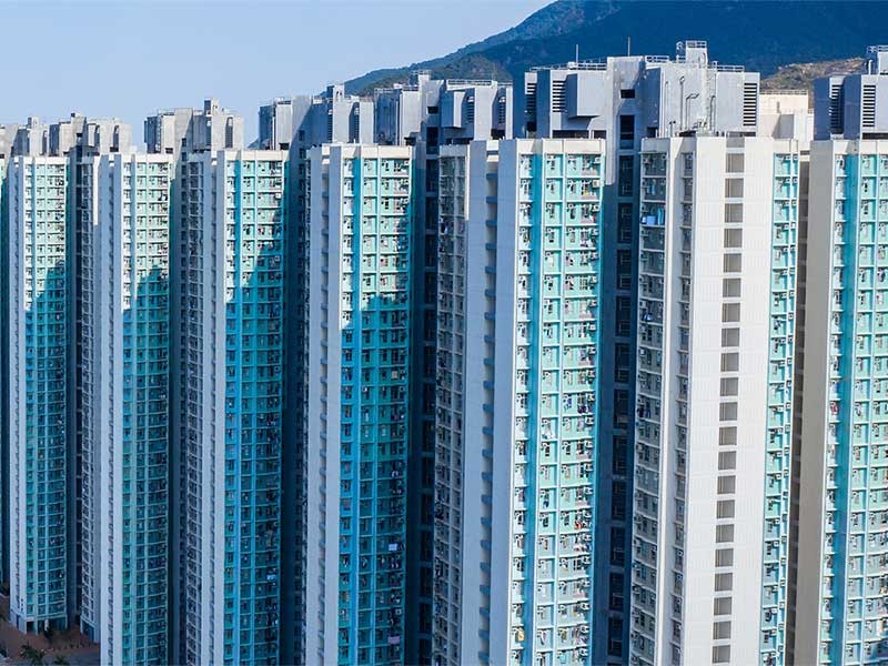 series of apartments