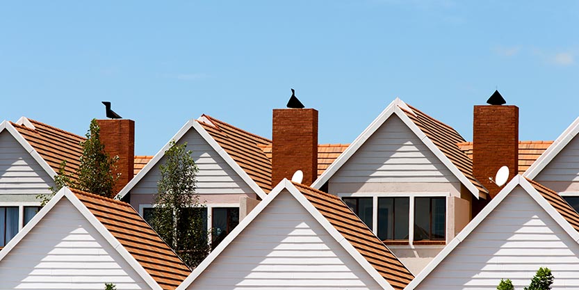 Top roof of a house