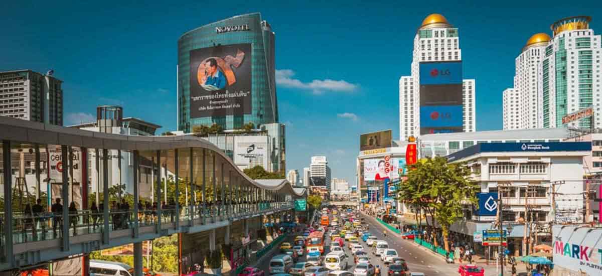 City view with Sky high buildings