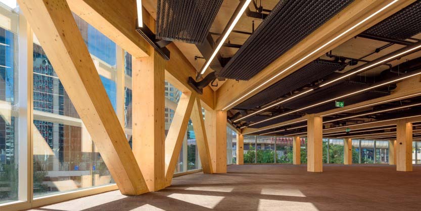 infrastructure of sustainable office building