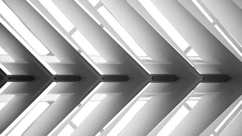 White skylight with Geometrical pattern