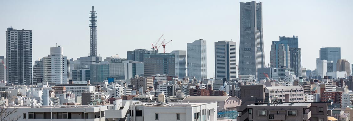 Multiple apartments and buildings in City