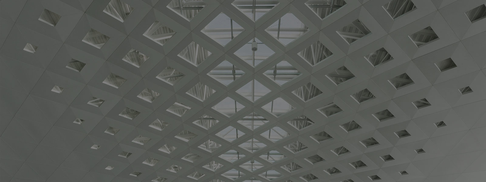 Metal Roof Structure Of Office Building Ceiling